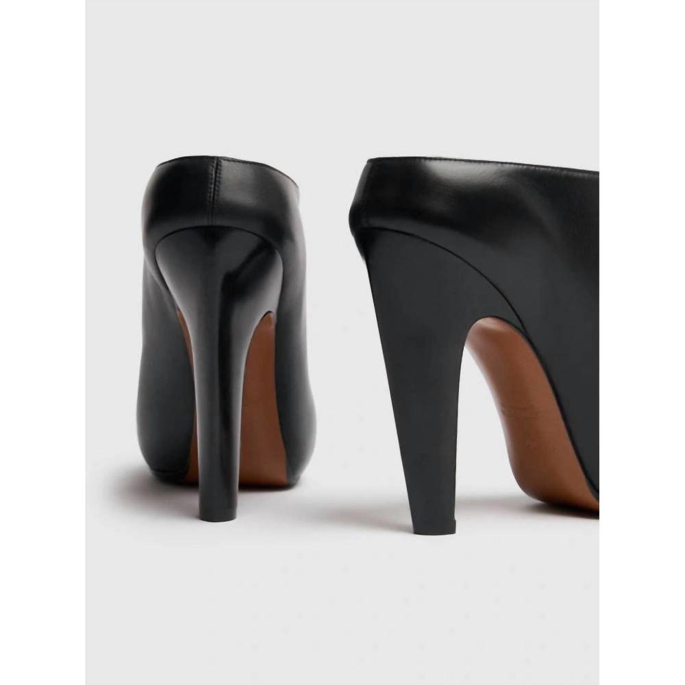 NEW ALEXANDER MCQUEEN women leather mules in black - Picture 3 of 5